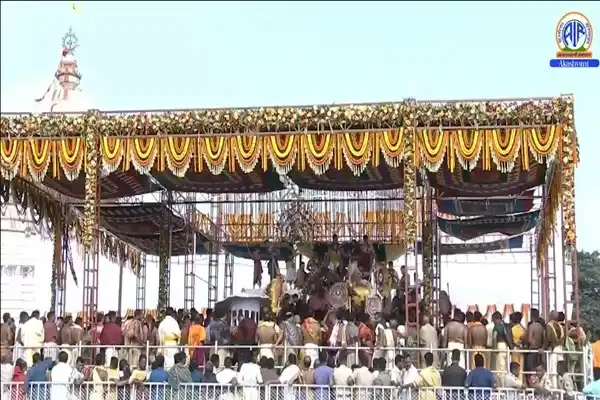 Image from Akashvani News: Deva Snana Purnima rituals begin in Puri, marking start of Rath Yatra ...