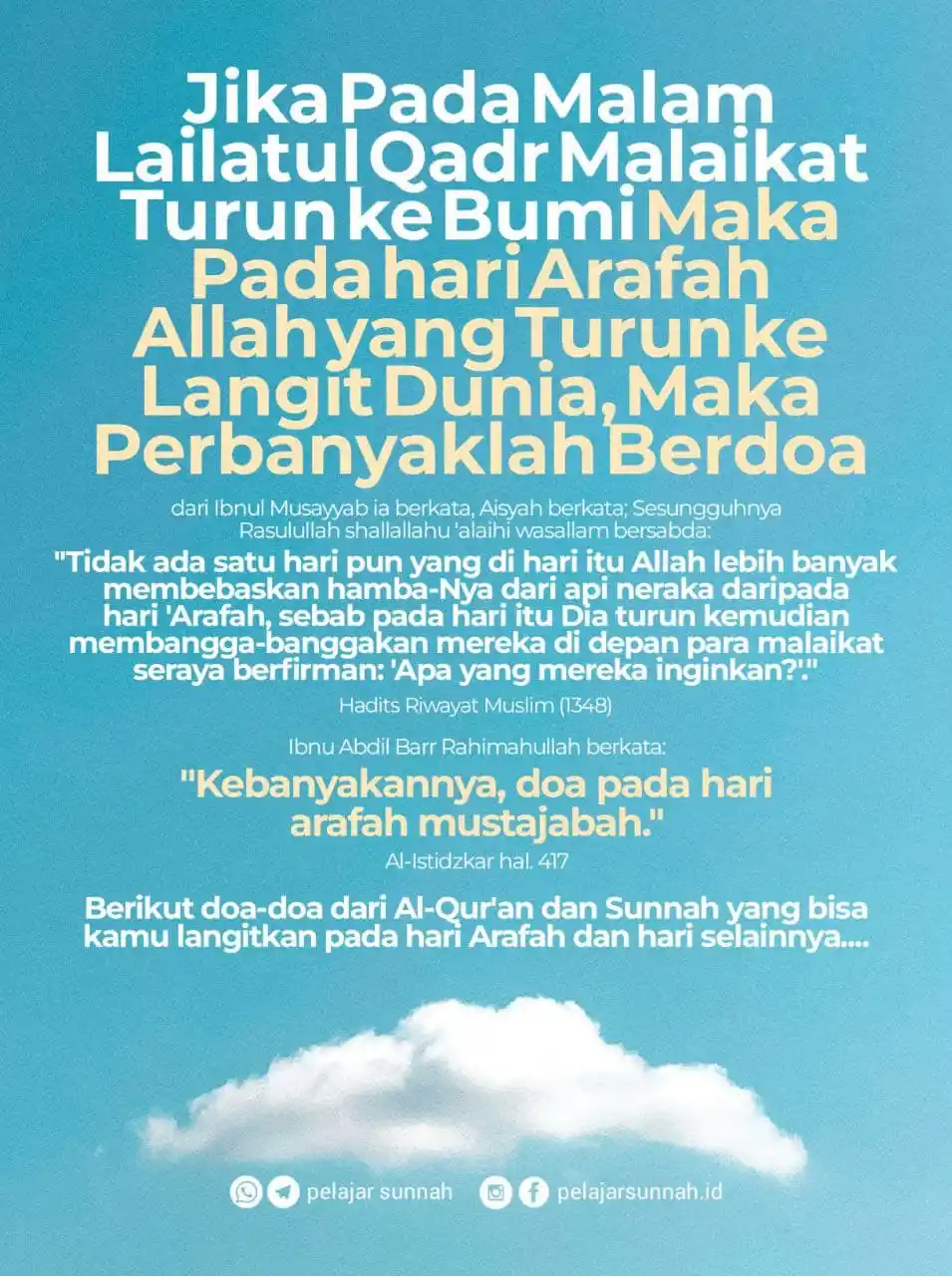 Image from PELAJAR SUNNAH: DOA-DOA UNTUK KAMU LANGITKAN DI HARI ARAFAH ( LANGITKAN SEMUANYA DAN ...