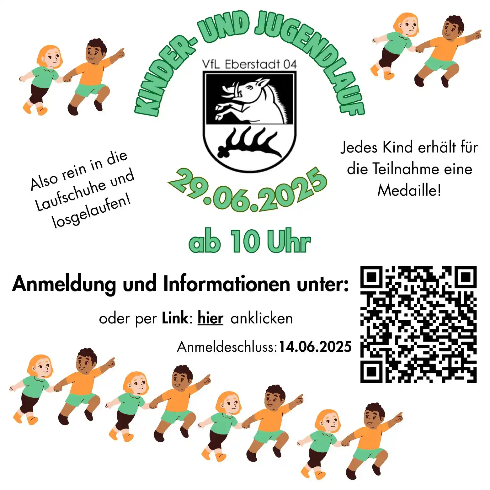 Image from Gemeinde Eberstadt: *Eberstädter Bambinilauf* 🏃 Der *Kinder- und Jugendlauf* findet am *...