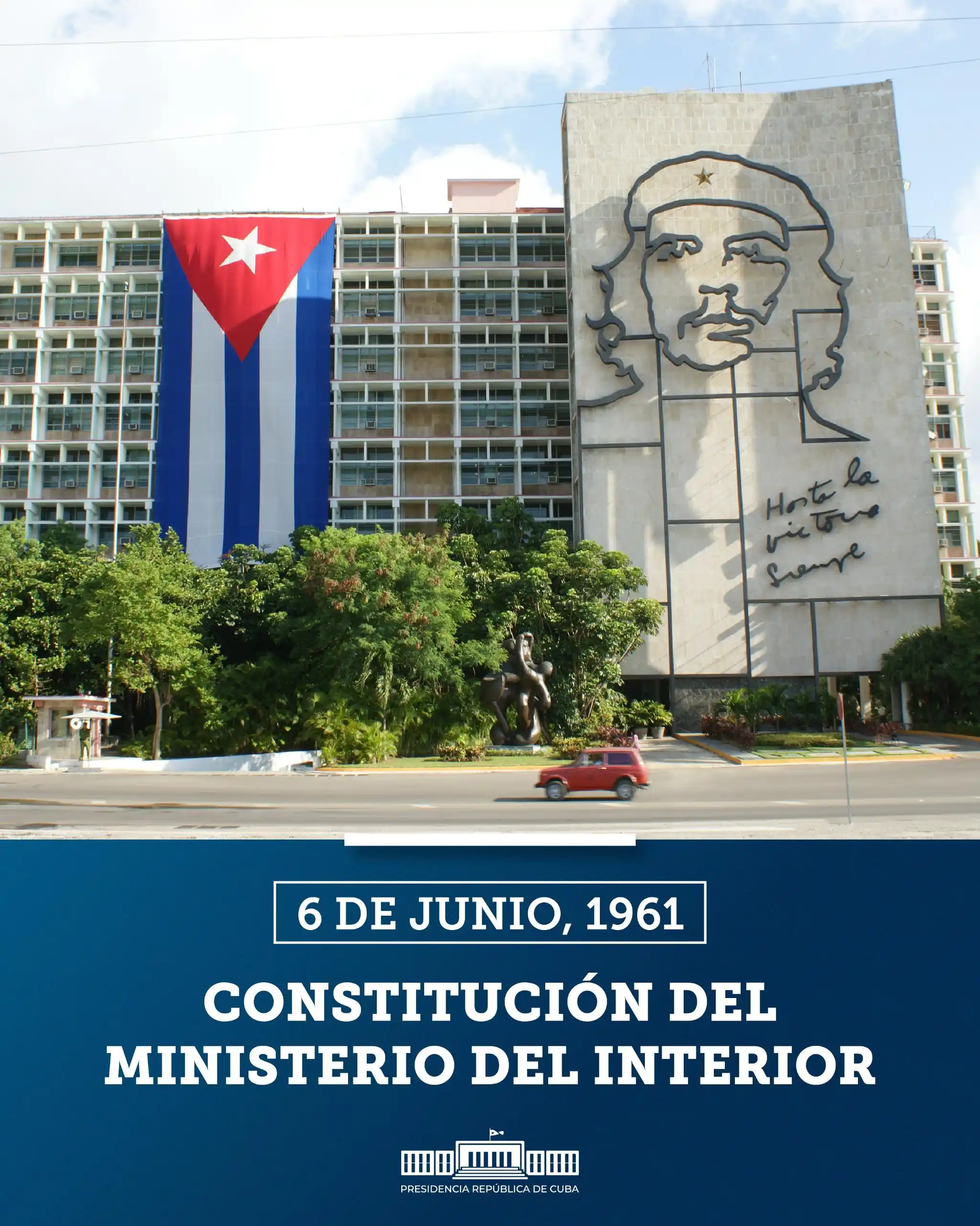 Image from Miguel Díaz-Canel Bermúdez: *Felicito a nuestro Ministerio del Interior, en el aniversario 64 de s...
