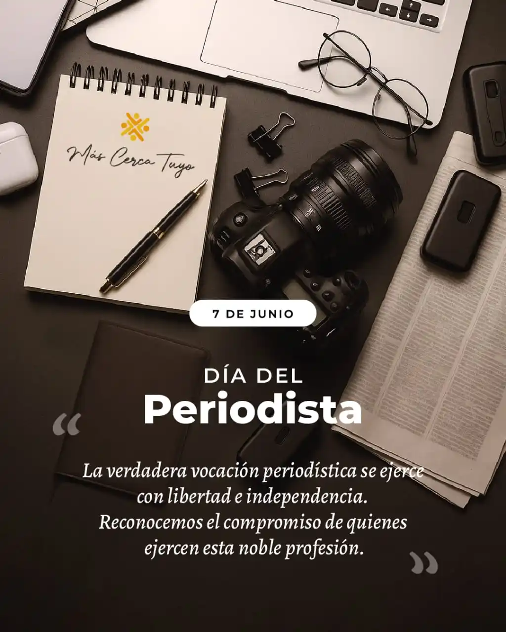 Image from Municipalidad de Lavalle: ¡Feliz día periodistas! 🎙️ 👏 Celebramos la vocación por comunicar, ...