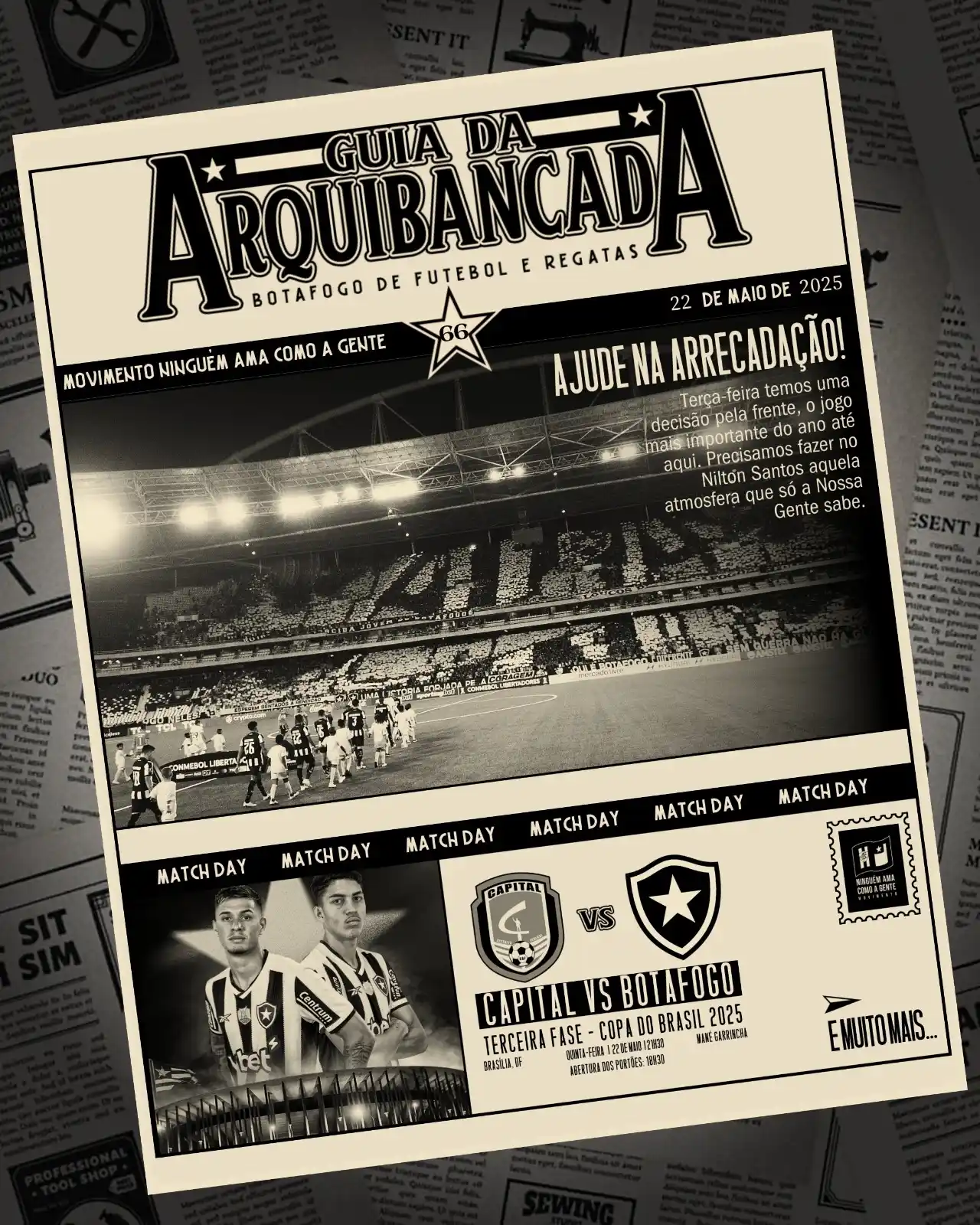 Image from Guia da Arquibancada | Botafogo: *GUIA DA ARQUIBANCADA - CAPITAL - DF X BOTAFOGO* 🗞 No Guia de hoje, ...