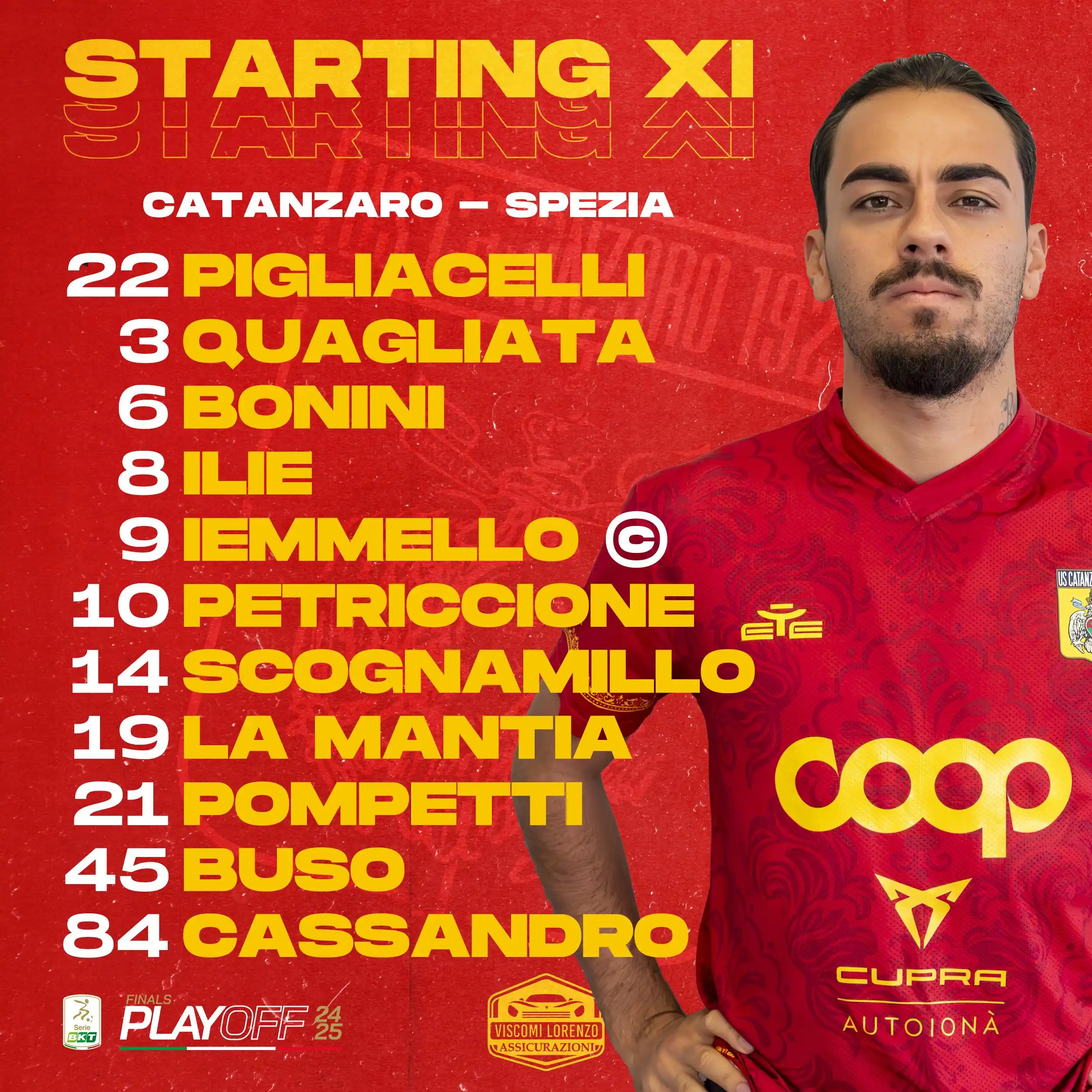Image from US Catanzaro 1929: La nostra formazione iniziale! 📋 <a class="text-blue-500 hover:unde...