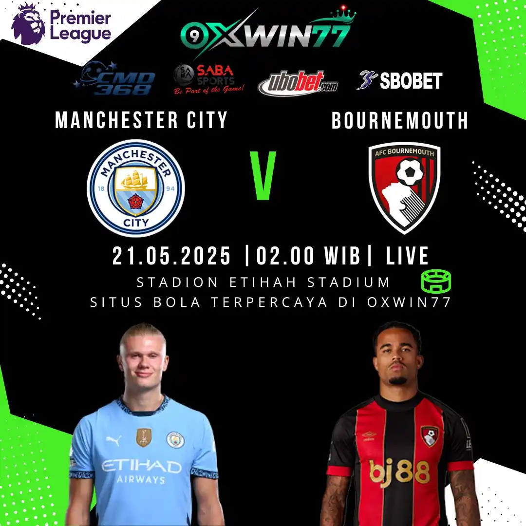 Image from INFO POLA GACOR HARI INI: laga seru city malam ini langsung bet dan nonton diOxwin77 <a class=...