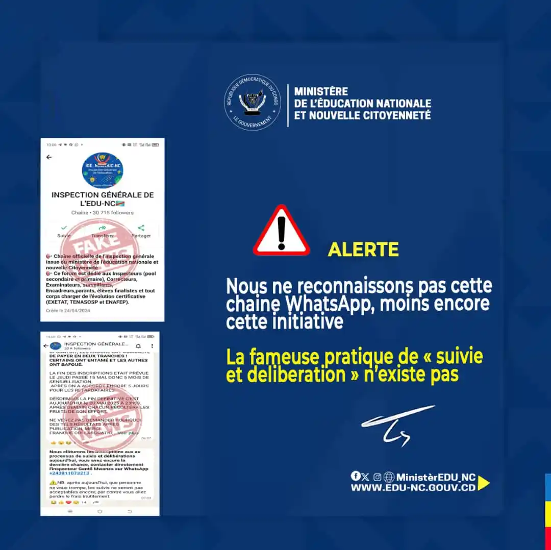 Image from Ministère de l’EDU-NC: Le Ministère de l'EDU-NC rappelle que la fameuse pratique de « suivie ...