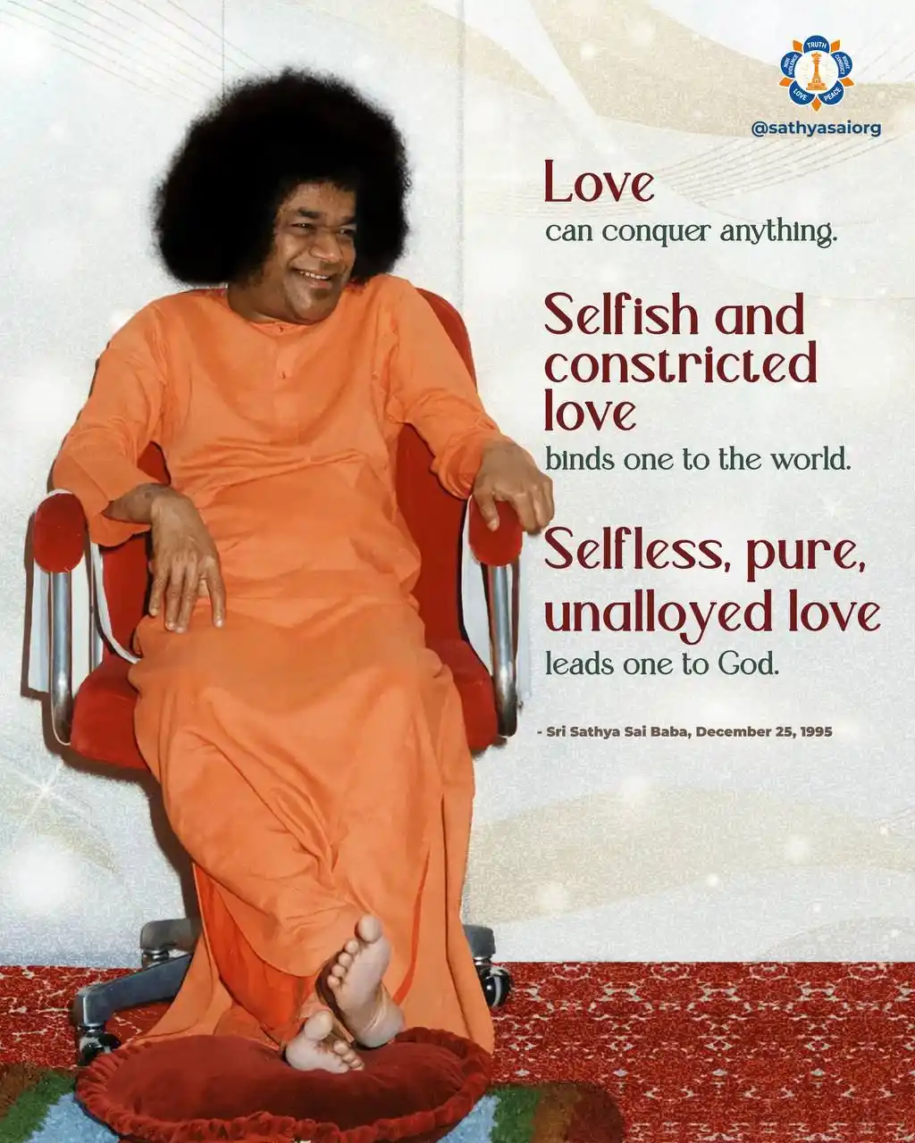 Sri Sathya Sai International Organization post