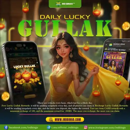 Image from INDbingo Official: 💚L.U.C.K.Y G.U.L.L.A.K 💚 📣 We have upgraded the Lucky Gullak rewar...