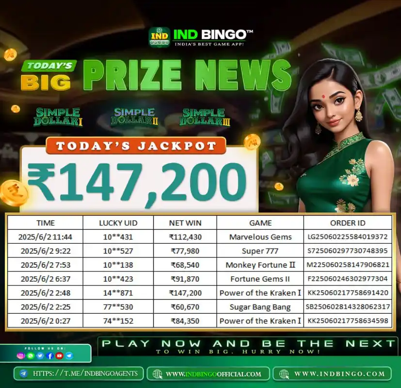 Image from INDbingo Official: ✨ M A S S I V E W I N ✨ 🎆🎆Congratulations to our lucky players❗️❗️...