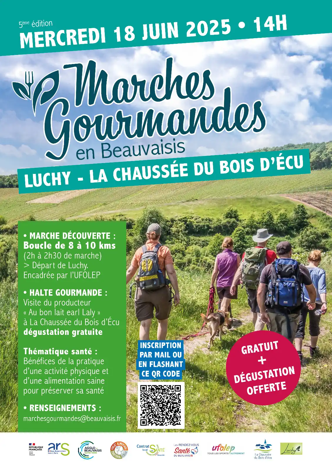 Image from Agglomération du Beauvaisis: 🥾 🌿 Marche Gourmande à Luchy - La Chaussée-du-Bois-d'Écu 📅 Mardi 1...