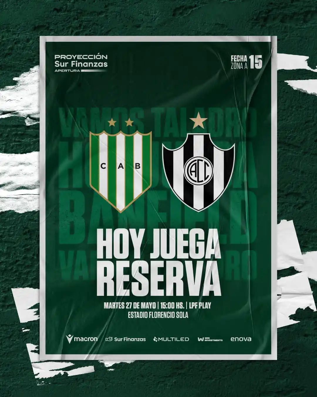 Image from Club Atlético Banfield: Nuestros pibes, en busca de la clasificación en casa 👊🏼💚 Desde las...