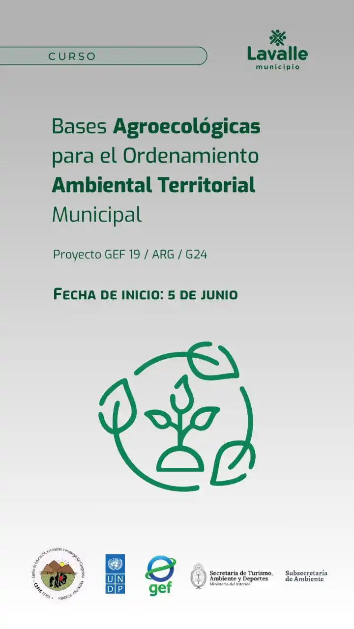 Image from Municipalidad de Lavalle: *¡Nuevo curso gratuito!* “Bases Agroecológicas para el Ordenamiento A...