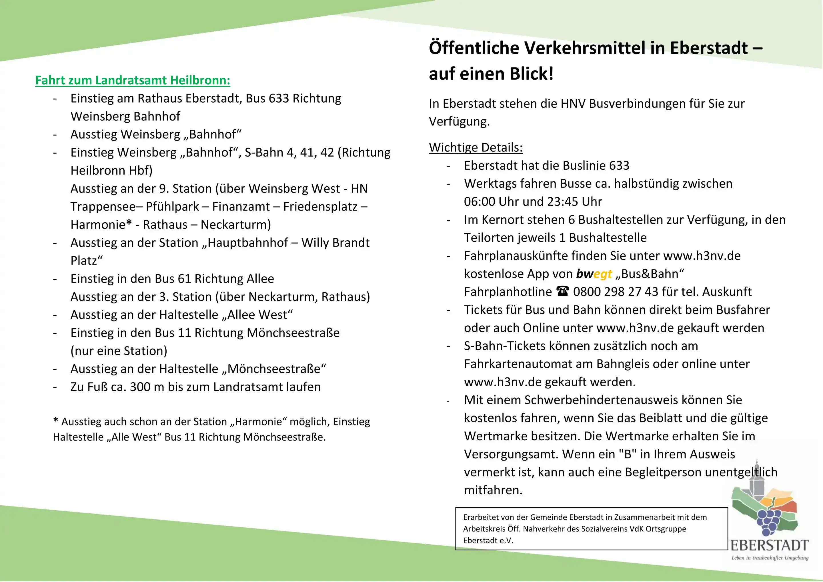 Image from Gemeinde Eberstadt: *Öffentlicher Verkehr Eberstadt und Teilorte*  *Busfahrplan Eberstadt ...