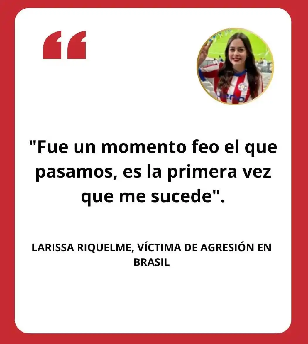 Image from Informaciones Deportivas.: POLICIA BRASILEÑA AGREDIÓ A HINCHAS PARAGUAYOS "Fue un momento feo e...