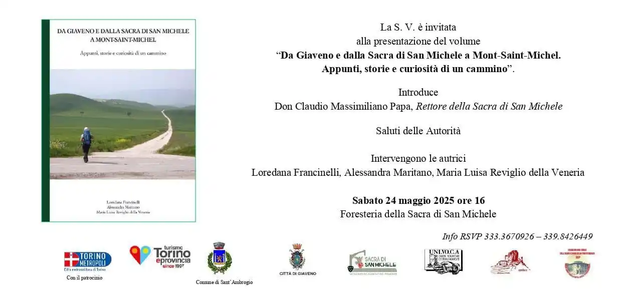 Image from Giaveno Informa: 📚 *PRESENTAZIONE DEL LIBRO “DA GIAVENO E DALLA SACRA DI SAN MICHELE A...