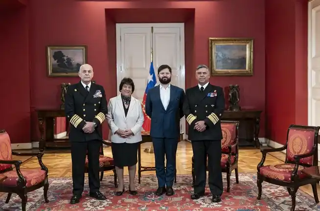 Image from Chillan OnLine: Presidente de la República, Gabriel Boric Font, designa nuevo Comandan...