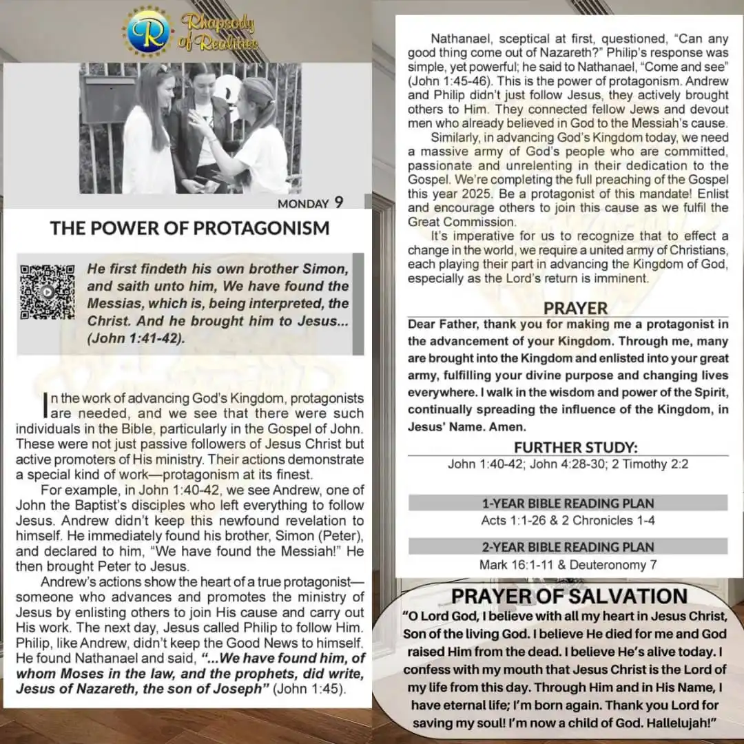 Image from ๐๐๐ ๐๐๐๐๐๐๐ ๐๐๐
๐ ๐: RHAPSODY OF REALITIES DAILY DEVOTIONAL PASTOR CHRIS OYAKHILOME Dsc. D...
