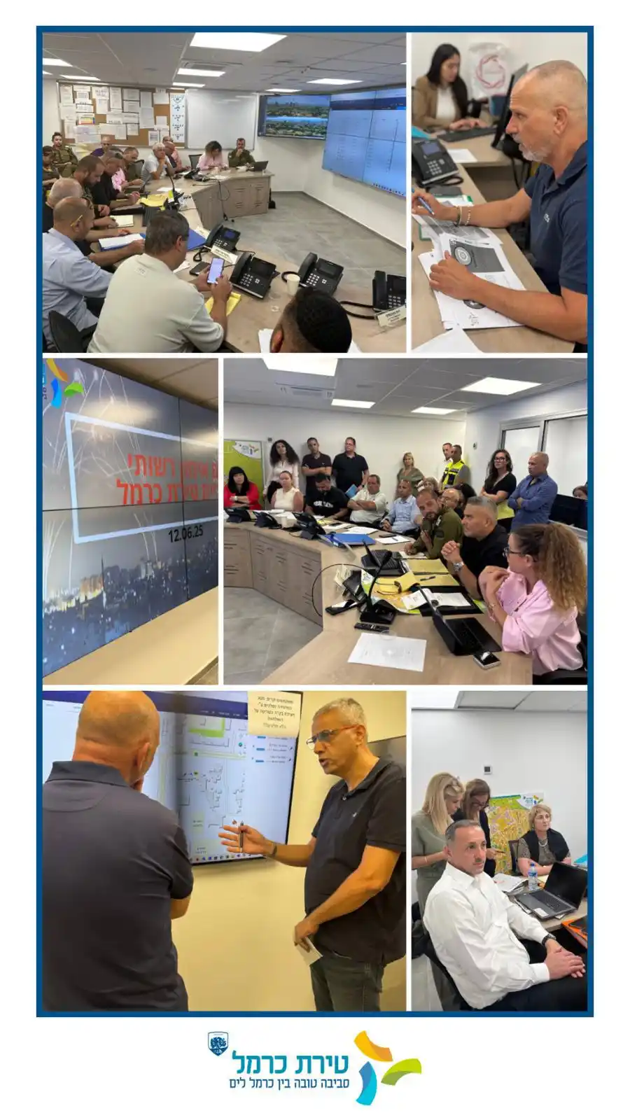 Image from עיריית טירת כרמל : ערוכים לכל תרחיש 📣  ✅ במסגרת תוכנית העבודה השנתית קיימה היום עיריית ט...