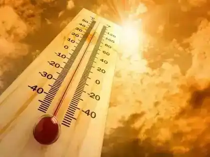 Image from Akashvani News: Severe Heatwave Grips Rajasthan; Sri Ganganagar Sizzles at 47.4°C Rea...
