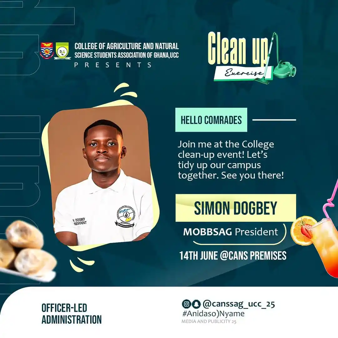 Image from Voice Of MOBBSAG - UCC: 🟢🟡🟢🟡🟢🟡🟢🟡🟢🟡🟢🟡 Simon Dogbey is my name,President for MOBBSAG...