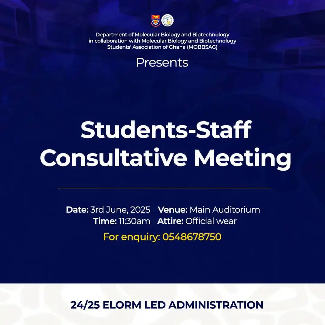 Image from Voice Of MOBBSAG - UCC: ππππππππππππ πβοΈ *STUDENTS-STAFF CONSULTATIVE MEETING* π...