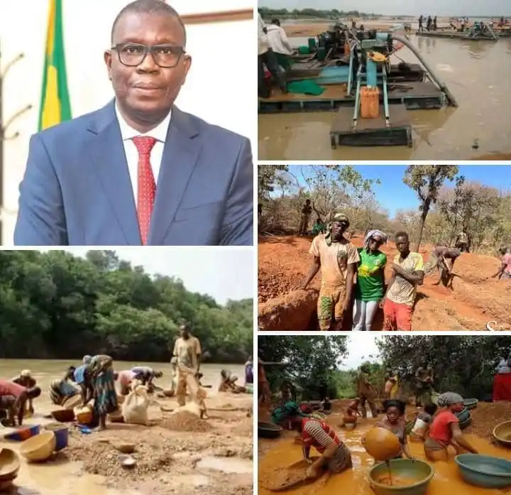 Image from Bamada.net: 📢 Suspension stricte des activités d’orpaillage au Mali : le Ministre...