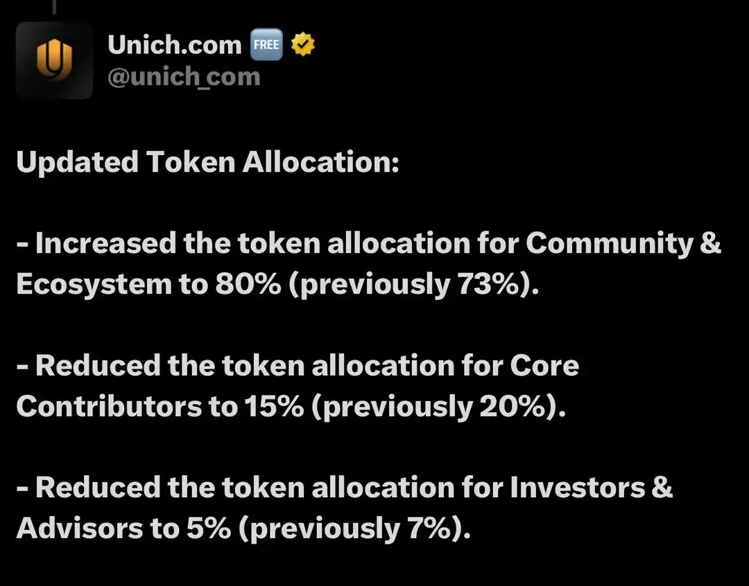Image from AYSTAR CRYPTO SAGA: UNICH TOKONOMICS 80% for the community New users join here LINK 🔗 ...