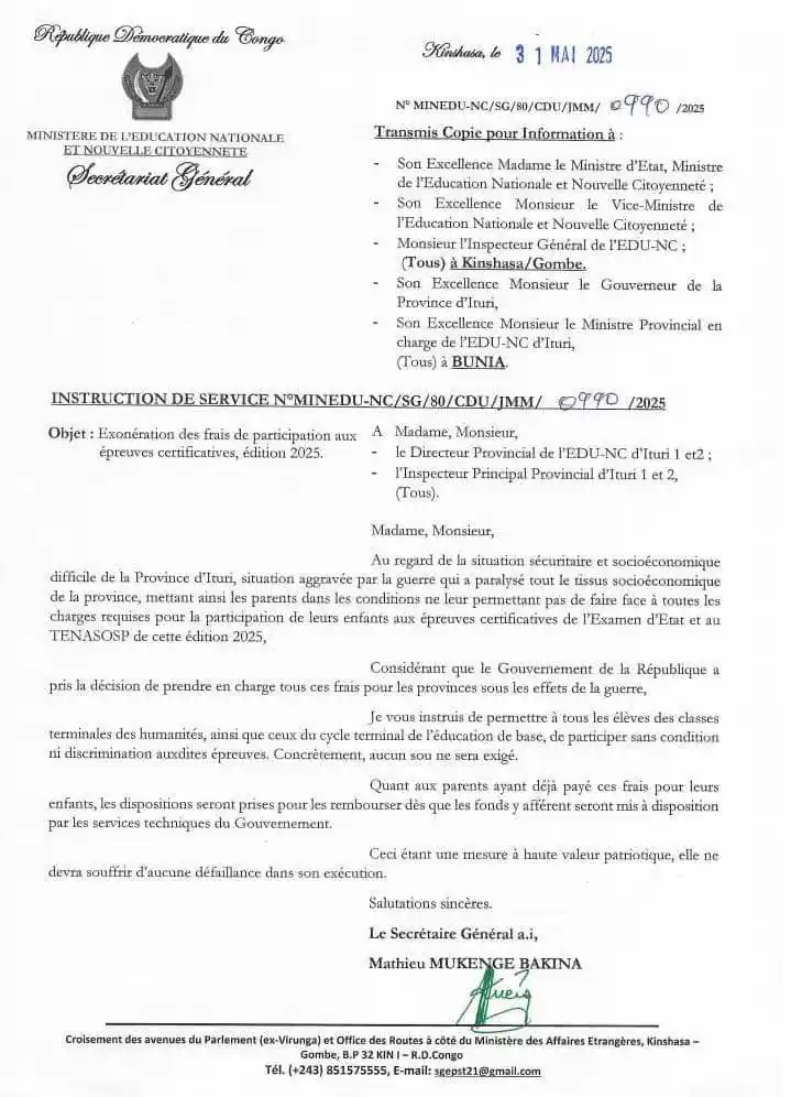 Image from Ministère de l’EDU-NC: 🚨 Urgent : Après avoir pris en charge les frais de participation des ...