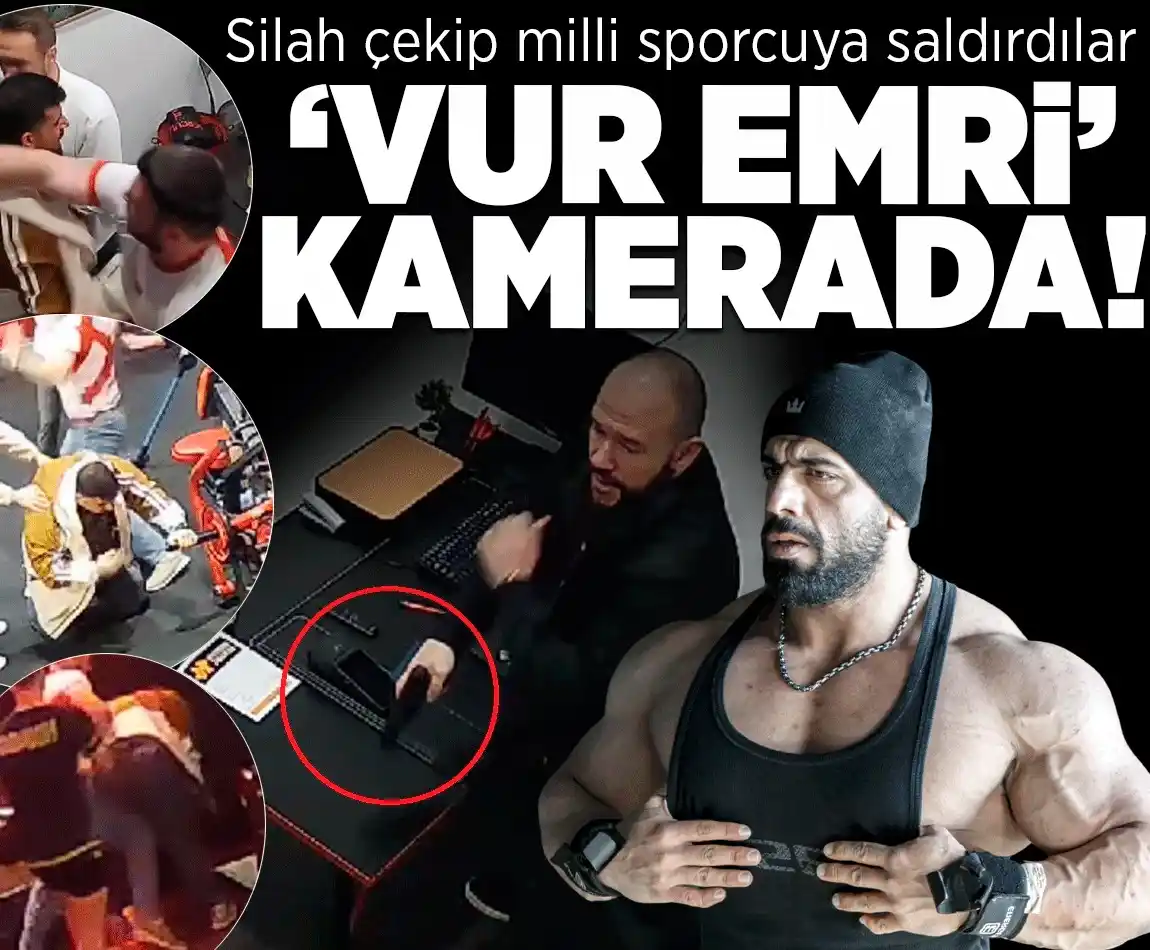 Image from Milliyet: 💥 ‘Vur' emri kamerada! ▪️ Silah çekip milli sporcuya saldırdılar h...