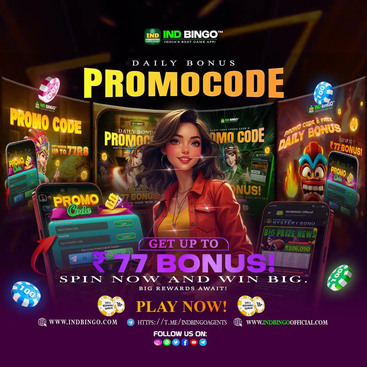 Image from INDbingo Official: ❤️ WEEKLY CARDS❗️❤️ 💎💎 CASH BACK UP TO 2️⃣1️⃣% Choose and deposit th...