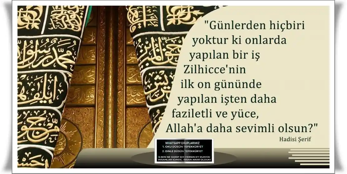 Image from ╭🌎╯SEN NE GARİP BİR YERSİN EY DÜNYA! İNSANLAR İCİNDE, İNSAN ARAR OLDUK!╭🌎╯: ━━━━━━━━━━━ ━━━━━━━━━━━ Zilhicce ayı, İslam takviminin 12. ve...
