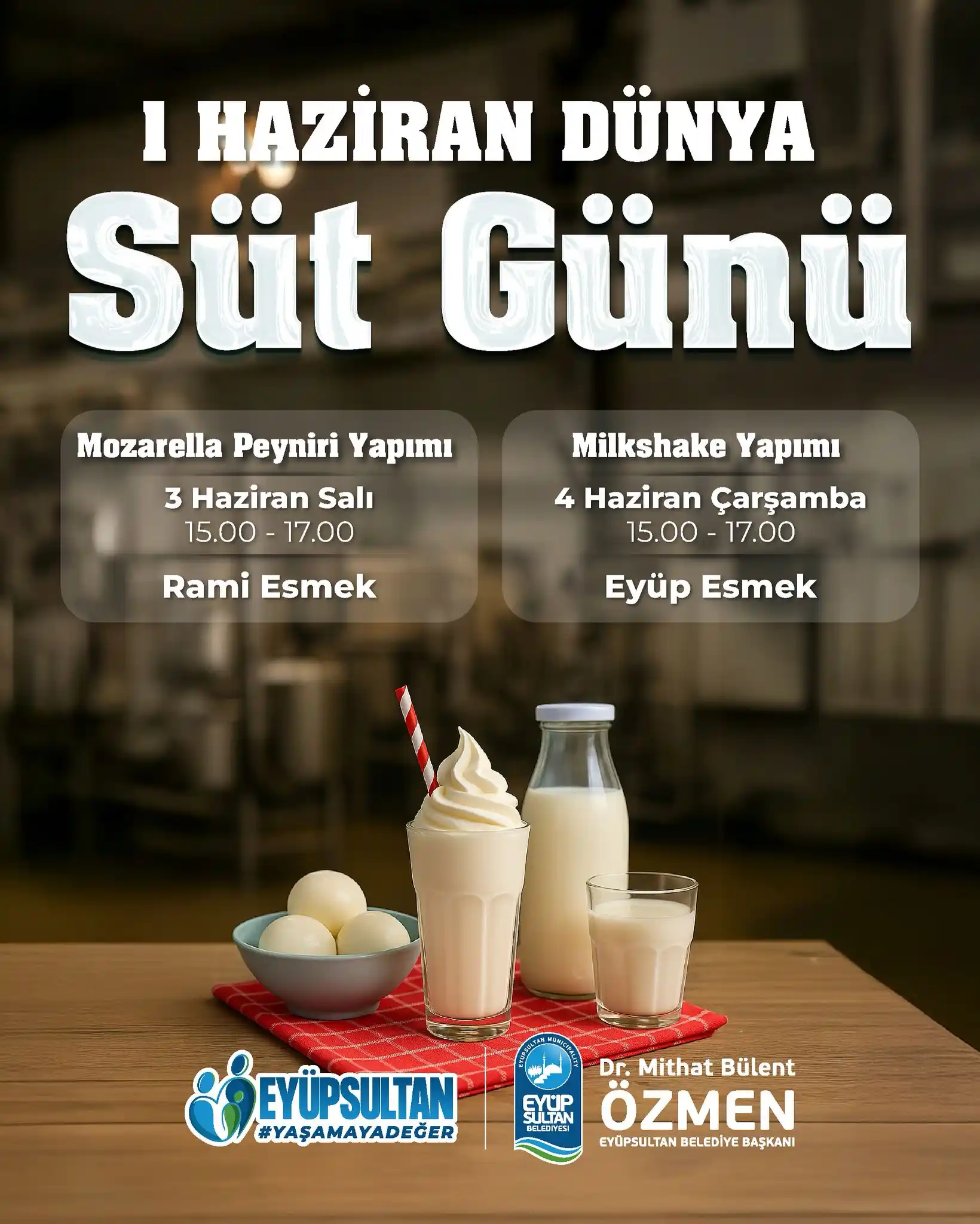 Image from Eyüpsultan Belediyesi: 1 Haziran Dünya Süt Günü’nü birlikte kutluyoruz! 🥛 Sütün bereketini v...