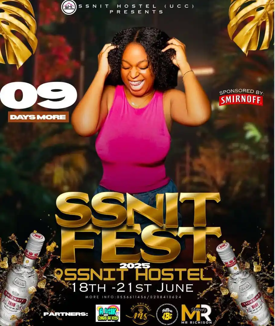 Image from 𝐔𝐂𝐂 𝐎𝐅𝐅𝐈𝐂𝐈𝐀𝐋 𝐔𝐏𝐃𝐀𝐓𝐄𝐒 🗣🎙: *🔥9️⃣ DAYS TO SSNIT FEST 2025!🔥🎉*  _📅The countdown is on!_ From *1...