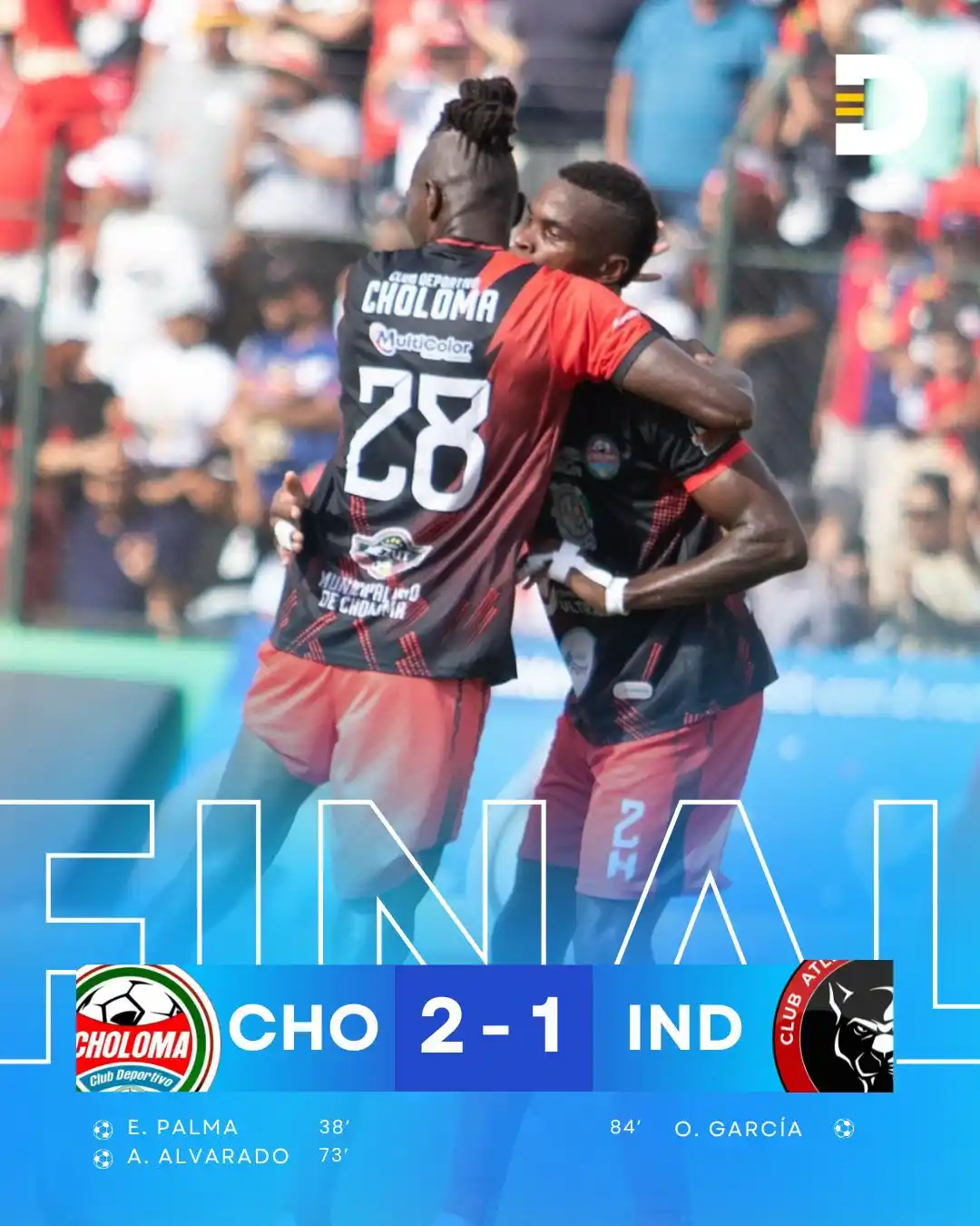Image from Deportes TVC: ⌚| 90' ¡FIN DEL PARTIDO! Choloma es de PRIMERA 🤩🔥  ⚽ <a class="text-...