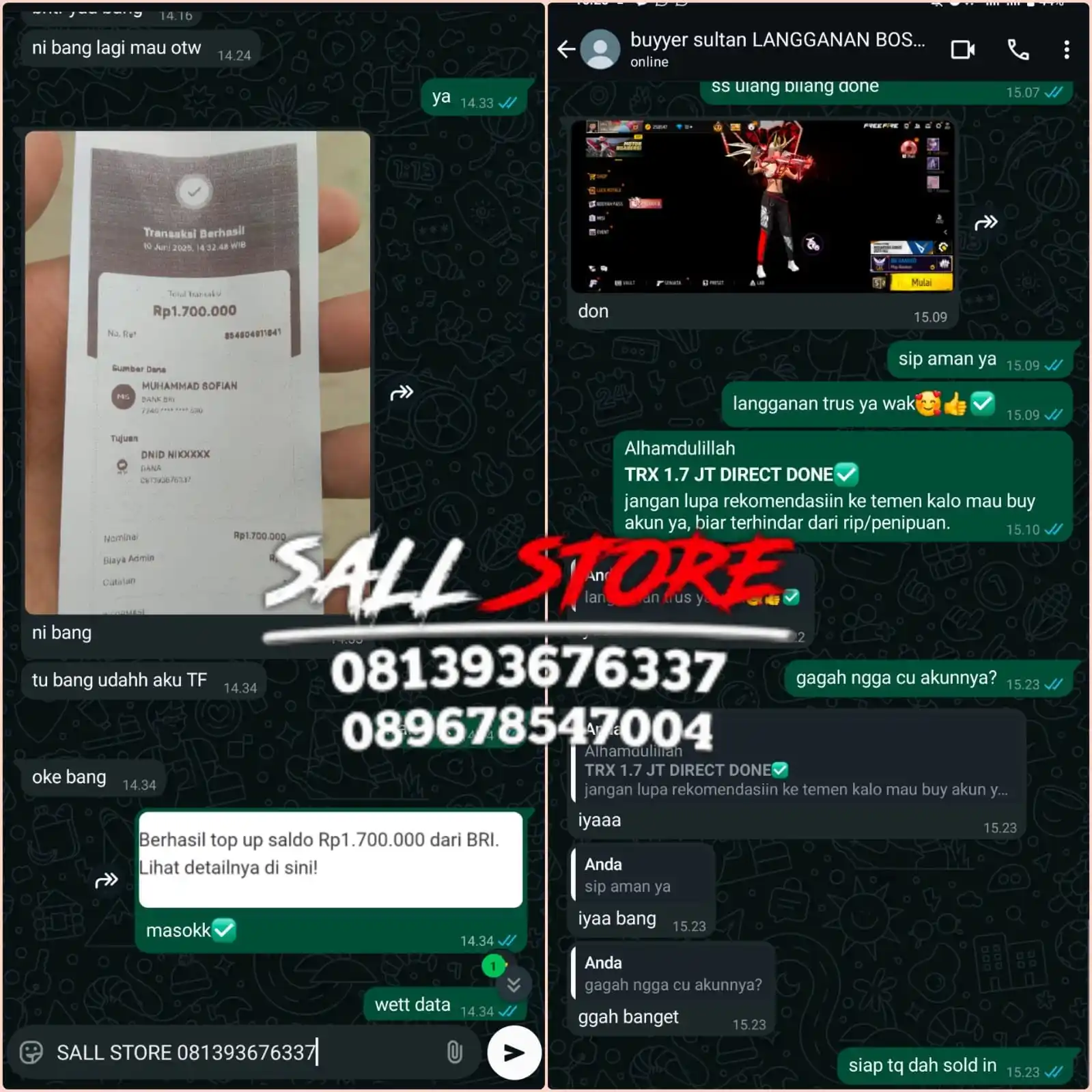 Image from Story Epep 🎮 🔥ㅤㅤㅤㅤㅤㅤㅤㅤㅤㅤㅤㅤㅤㅤㅤㅤㅤㅤㅤㅤGarena Free Fire Indonesian ID, ff, galau, sad, gamon, kata' vibes: *Alhamdulillah Akun max 5, Sold 1.7 jeti🥰* jangan lupa langanan trus ...