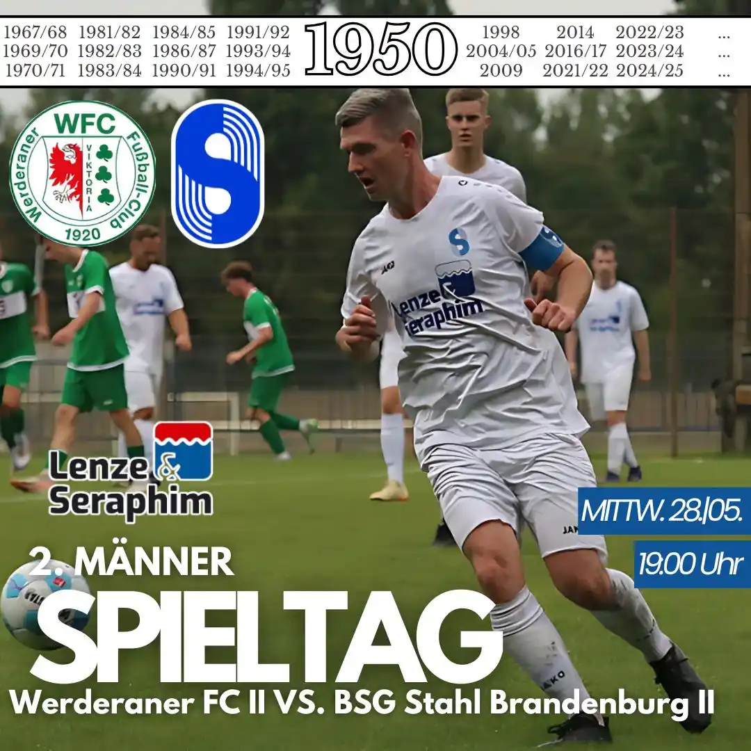 Image from BSG Stahl Brandenburg e. V.: 🔊AMAS zu Gast beim Werderaner FC II.  Gespielt wird am Mittwoch, den ...
