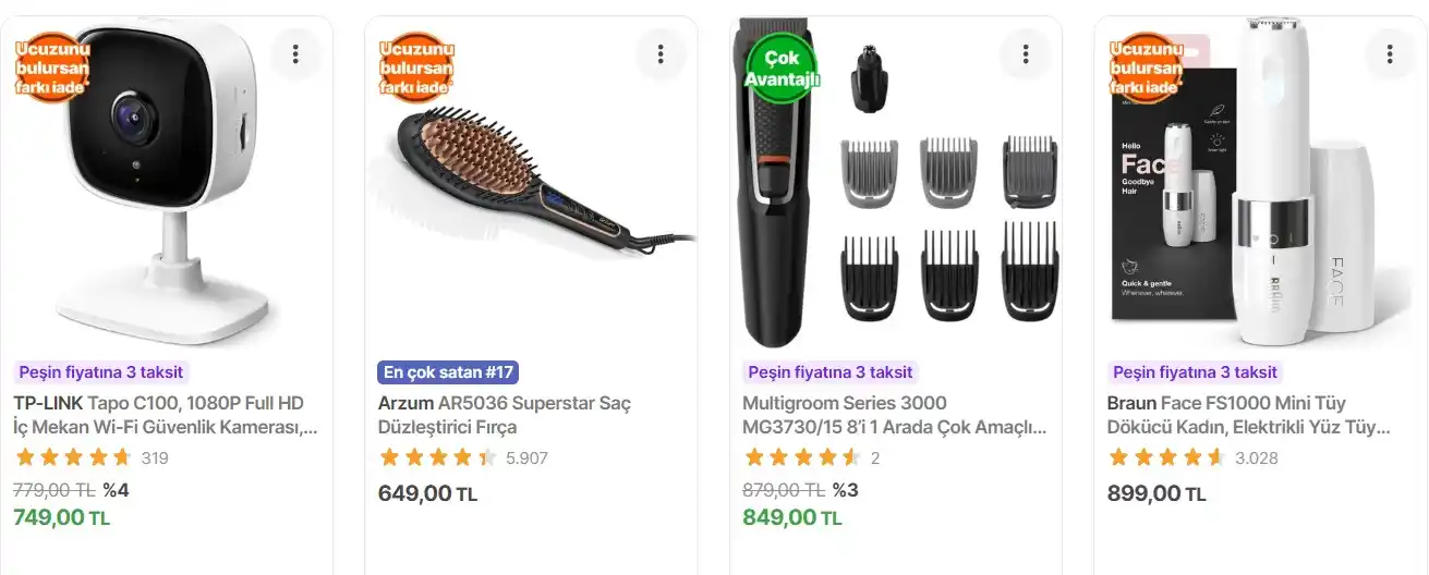 Image from Fırsata Tıkla: 📢 Braun Face FS1000 Mini Tüy Dökücü 💵 BABAKOD100 koduyla 799,00 TL ...