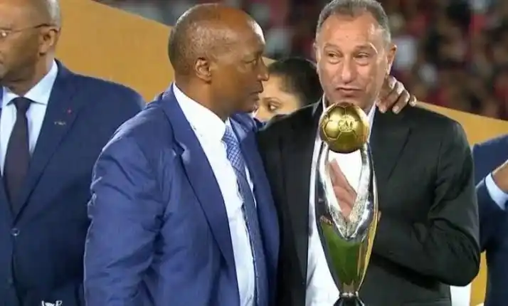 Image from Micky Jnr Channel: CAF President Dr Patrice Motsepe sends a message to Al Ahly before the...
