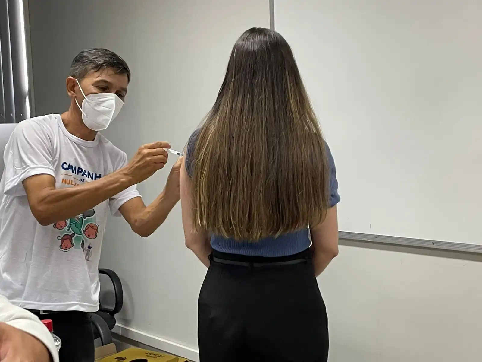 Image from TJRR Notícias: *Campanha de Vacinação é Realizada pelo TJRR no Dia Nacional da Imuniz...