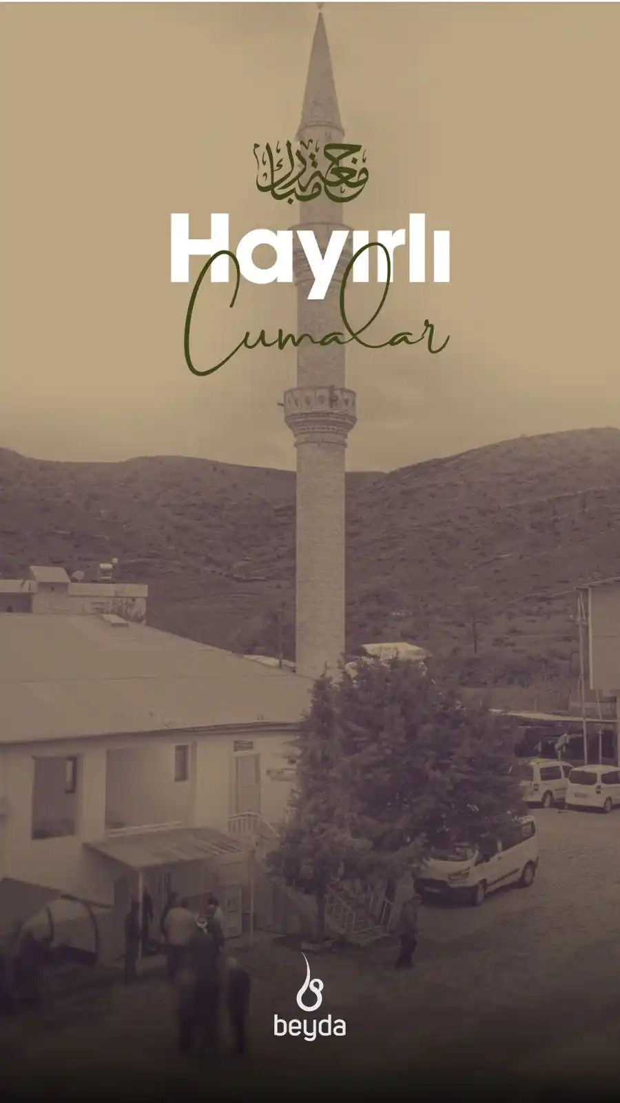 Image from Beyda Dergahı: *Cuma günü yapılması sünnet olan davranışlar:* 1. Gusül almak, 2. Er...