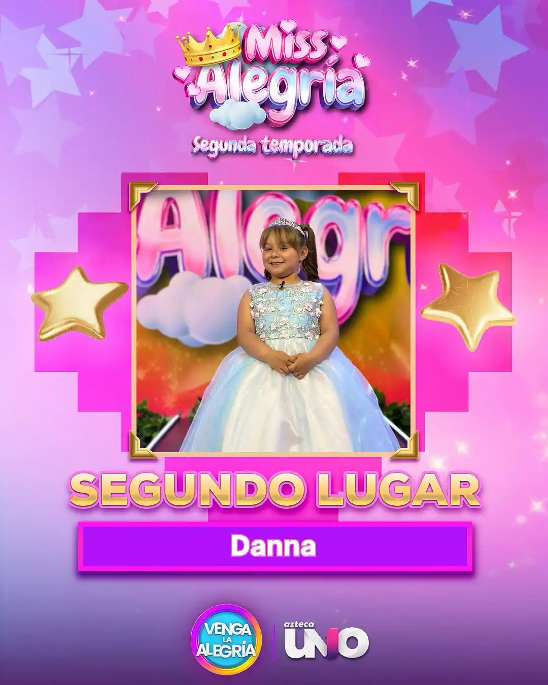 Image from Venga La Alegría : 🥈 Danna conquistó el segundo lugar en <a class="text-blue-500 hover:u...