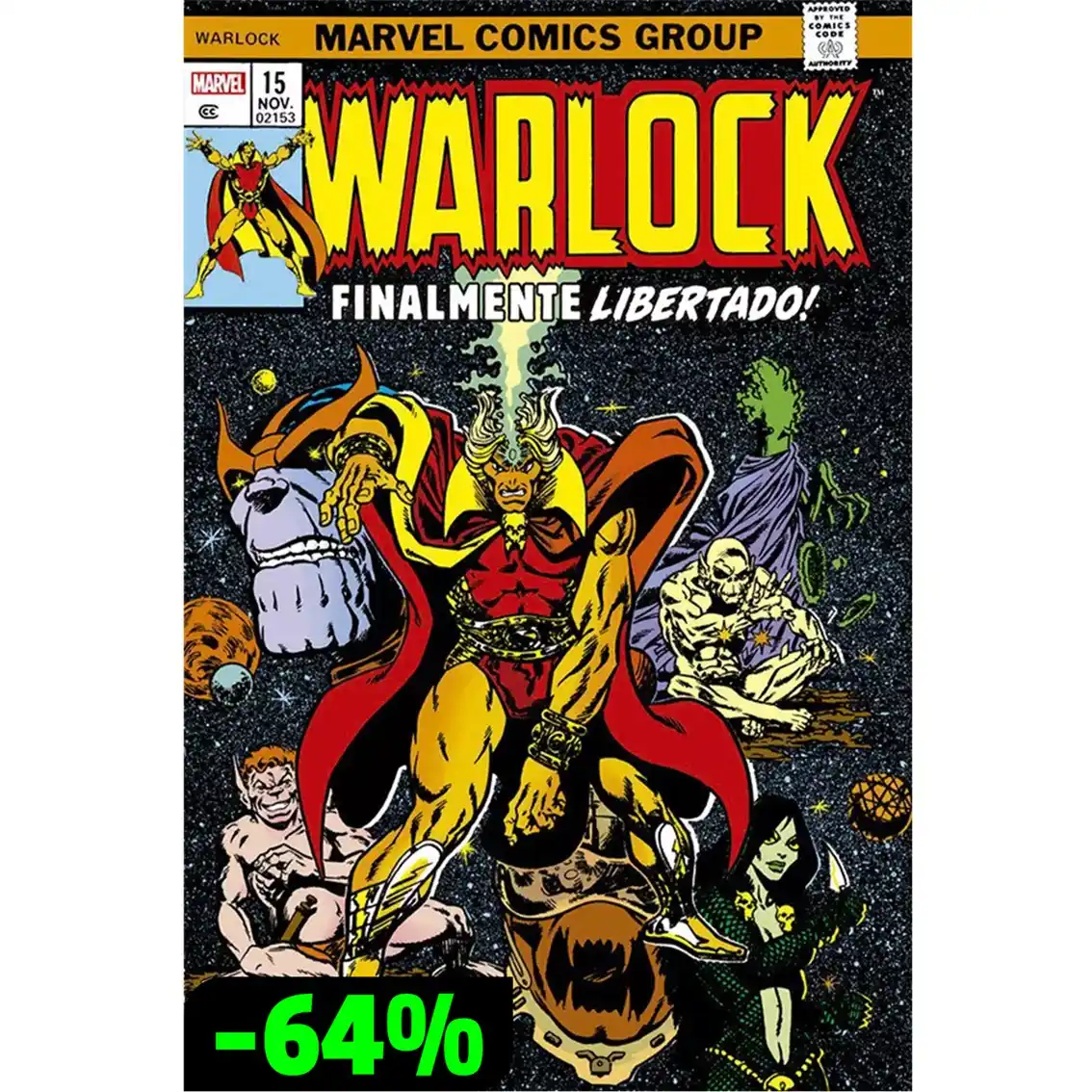 Image from 📚🪳HQ Barata - Promoções de Quadrinhos e Mangás: *🚨🚨🚨DESTAQUES DO OUTLET DA PANINI: Omnibus do Adam Warlock com incr...