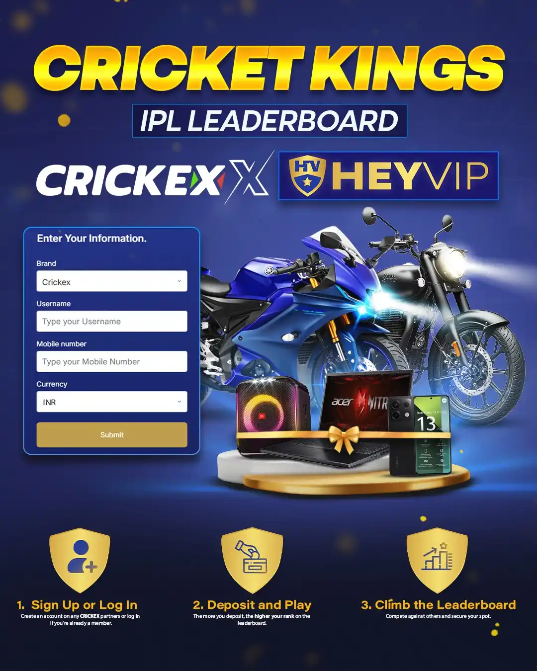 Image from Crickex: 🎉 Don’t just watch IPL – Win Big with Crickex x HEYVIP! 🔥 Round 4 of...