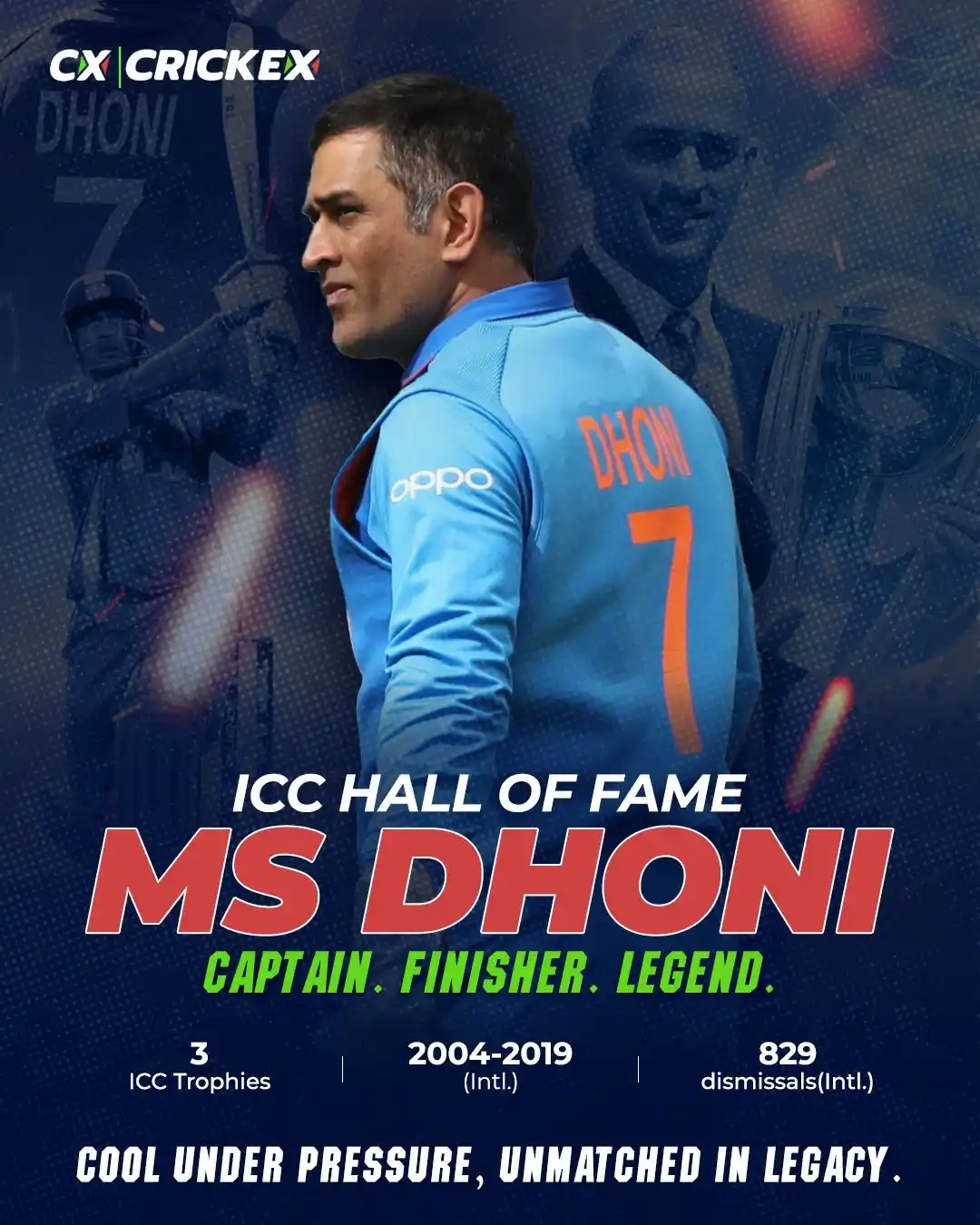 Image from Crickex: From that helicopter shot to lifting the World Cup, he gave us countle...
