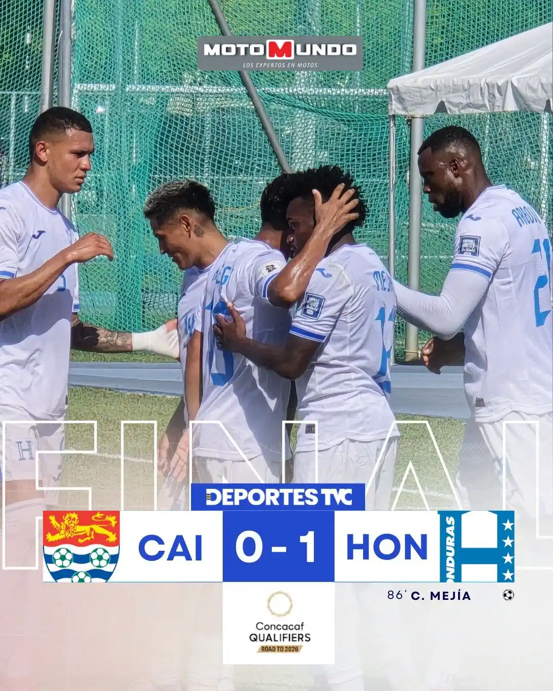 Image from Deportes TVC: ⌚|¡GANÓ LA H! Honduras sigue invicto en la fase de grupos tras ganarle...