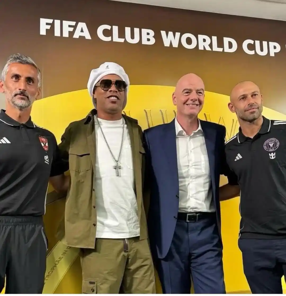 Image from Micky Jnr Channel: Gianni Infantino says: “I have visited Al Ahly before and I know the ...