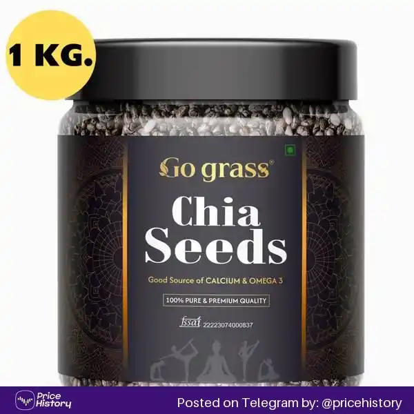 Image from CYBER CHATHAN: GO GRASS Chia Seed, Gluten Free, Vegan, Raw, Keto Friendly C... Deal ...