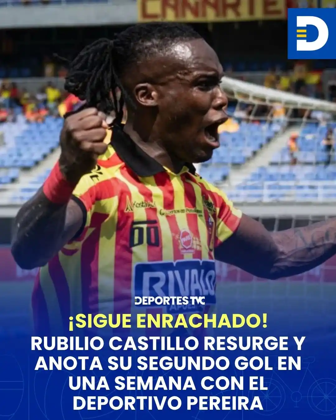 Image from Deportes TVC: ¡Golazo!👏🏼😮💨 Rubilio Castillo no cree en nadie y anota de nuevo e...