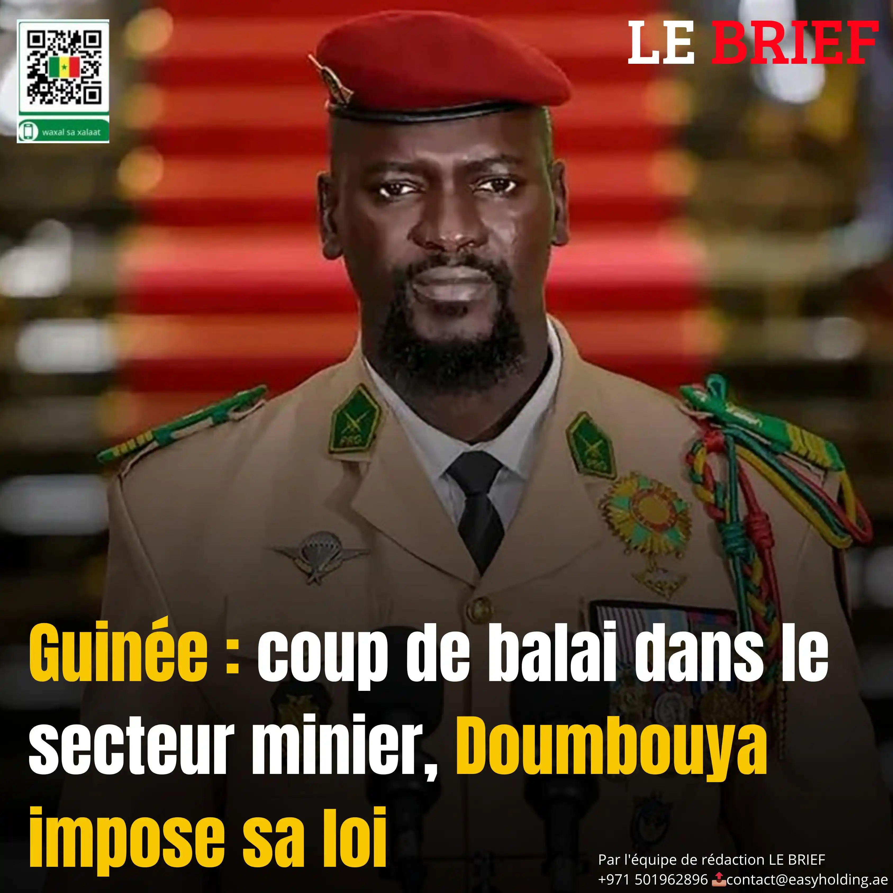 Image from LE BRIEF: 🔴𝐆𝐮𝐢𝐧𝐞́𝐞 : 𝐜𝐨𝐮𝐩 𝐝𝐞 𝐛𝐚𝐥𝐚𝐢 𝐝𝐚𝐧𝐬 𝐥𝐞 𝐬𝐞𝐜𝐭𝐞𝐮�...