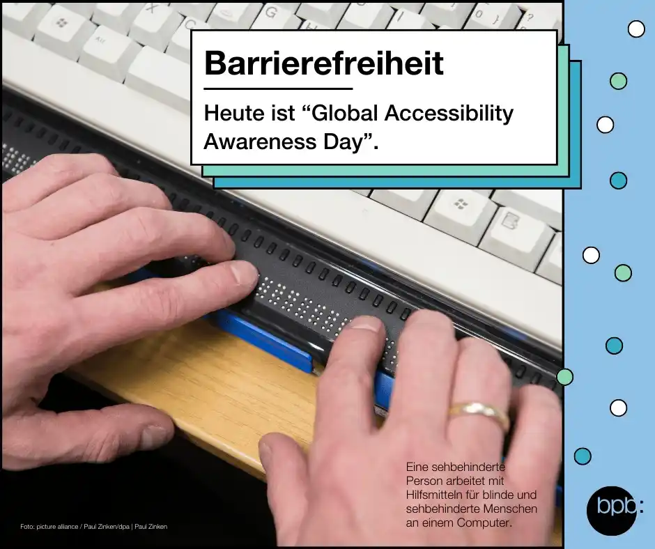 Image from Deine tägliche Dosis Politik: ☕ Guten Morgen, heute ist „Global Accessibility Awareness Day“ (GAAD)...