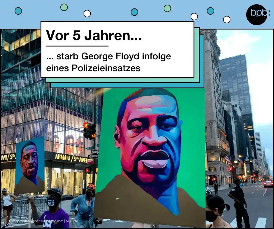 Image from Deine tägliche Dosis Politik: ☕ Guten Morgen, vor 5 Jahren löste der Tod von George Floyd Massenpro...